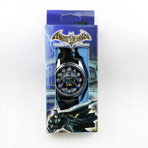 Children's Cartoon Batman Kids Watch Spiderman Ben 10 Supreman Child Watch Boys Leather Strap Quartz Watch Reloj Nino Boy Gift