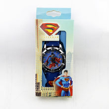 Load image into Gallery viewer, Children&#39;s Cartoon Batman Kids Watch Spiderman Ben 10 Supreman Child Watch Boys Leather Strap Quartz Watch Reloj Nino Boy Gift