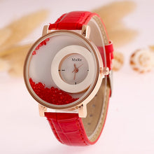 Load image into Gallery viewer, New Fashion Leather Strap Women Rhinestone Wrist Watches Casual Women Dress Watches Crystal Solid Color Hot Relogio Feminino