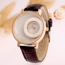 Load image into Gallery viewer, New Fashion Leather Strap Women Rhinestone Wrist Watches Casual Women Dress Watches Crystal Solid Color Hot Relogio Feminino