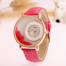 Load image into Gallery viewer, New Fashion Leather Strap Women Rhinestone Wrist Watches Casual Women Dress Watches Crystal Solid Color Hot Relogio Feminino
