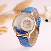 Load image into Gallery viewer, New Fashion Leather Strap Women Rhinestone Wrist Watches Casual Women Dress Watches Crystal Solid Color Hot Relogio Feminino