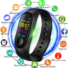 Load image into Gallery viewer, 2019 M3 New Women Smart Watch sports watch Men Blood Pressure Monitor Heart Rate Fitness Tracker Pedometer Watch band PK M3 Band