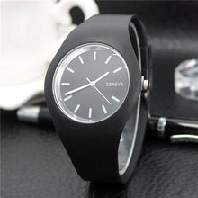 Load image into Gallery viewer, 1 Pcs Women Quartz Watch Candy Color Dial with Silicone Band LXH