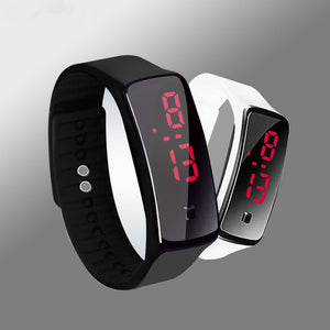 Fitness Sports Wristband Watch LED Display Digital Silicone Wristwatch Women Electronic Clock Boy Girl Gift Relogios Feminino