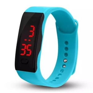 Fitness Sports Wristband Watch LED Display Digital Silicone Wristwatch Women Electronic Clock Boy Girl Gift Relogios Feminino